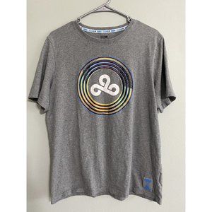 PUMA x CLOUD9 Men’s Large Gray Orbit Graphic T-Shirt Collaboration E-Sports